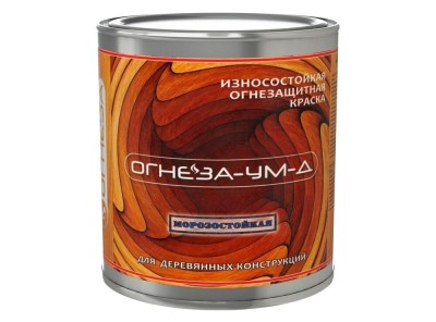 Атмосферостойкая огнезащитная краска ОГНЕЗА-УМ-Д 3 кг
