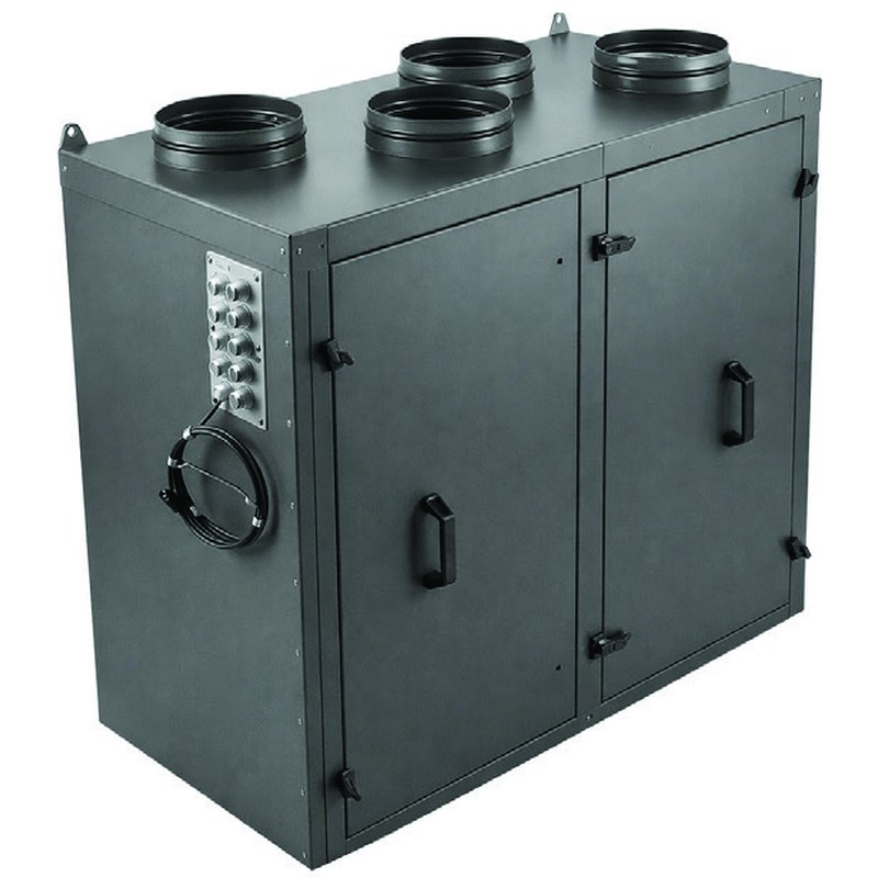Приточно-вытяжная установка с роторным рекуператором RWN-RR-2500(50c)-ЕС-НЕ4,5-Vertical(N)