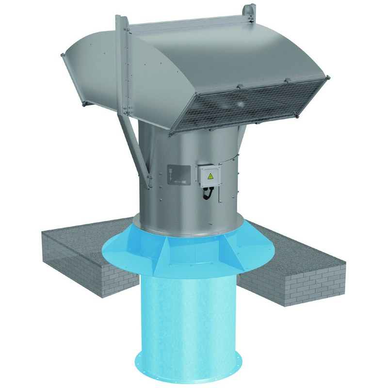 Вентилятор крышный осевой подпора ВОП-30-8-4/1500