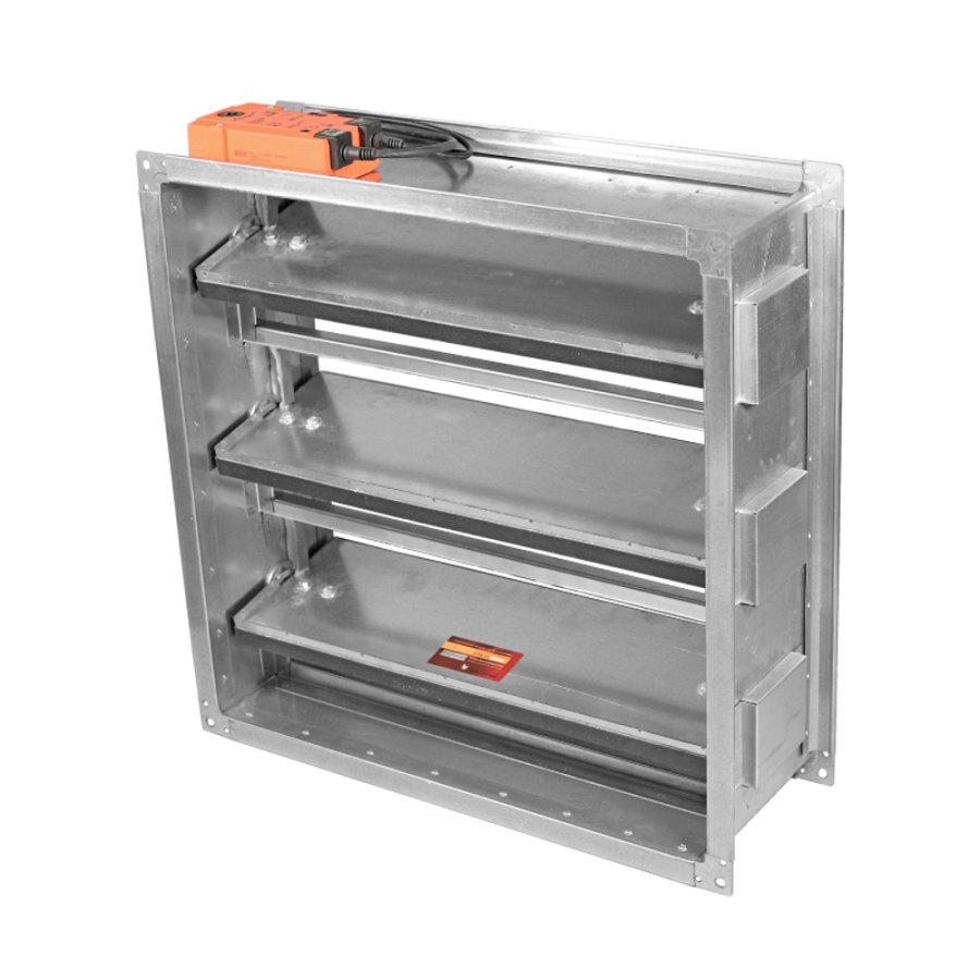 Клапан противопожарный КПВ.01(02;03)-КЛ канальный укороченный