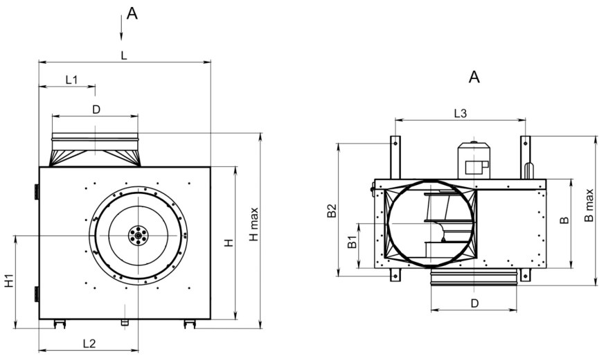 Вентилятор кухонный вытяжной Supervent KF-S 450 4D