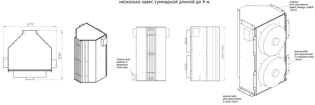 Воздушная завеса Supervent VL-150-W