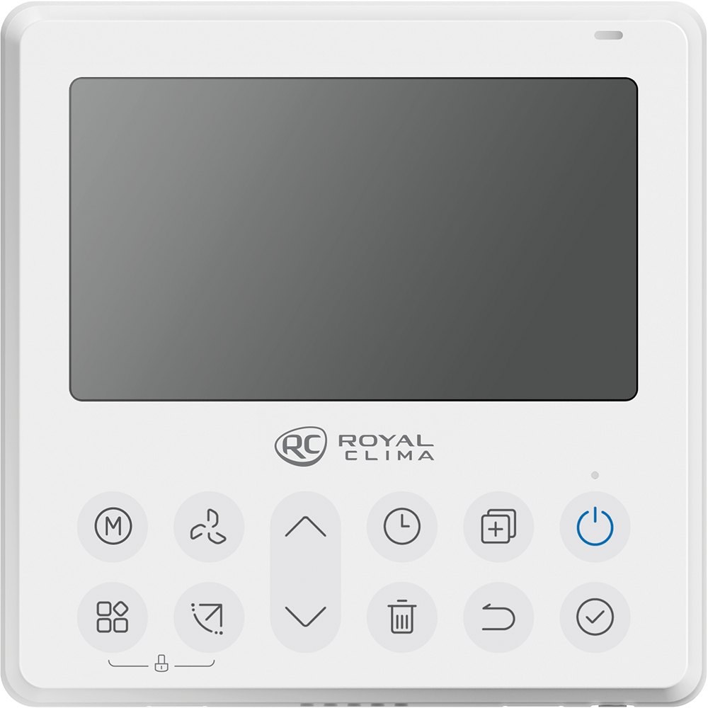 Проводной пульт управления ROYAL Clima RCW-120 для мульти-сплит-систем и полупромышленного оборудования Проводной пульт управления ROYAL Clima RCW-120 для мульти-сплит-систем и полупромышленного оборудования