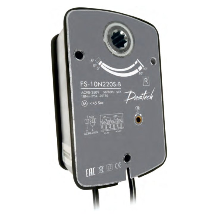 Электропривод Dastech FS-10N24S-B 10 Н·м, 24 В, под Болид С2000-СП4