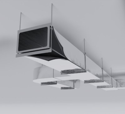 Рулон теплоизоляционный РУ-ФЛЕКС ВЕНТ-СК МЕТАЛЛ 6×1000 мм, 30 м